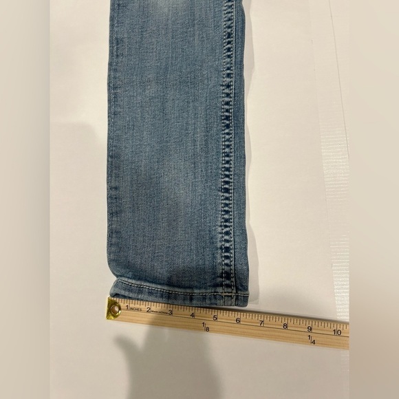 Miss Me Jeans Mid Rise Straight 27 Medium Wash Rhinestones Sparkle Butto… - Picture 13 of 14